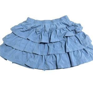 Hanna Andersson Blue Tiered Skirt